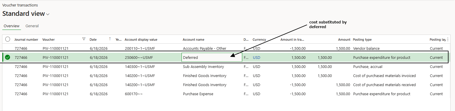 Revenue and expense deferral application – Dax365FO